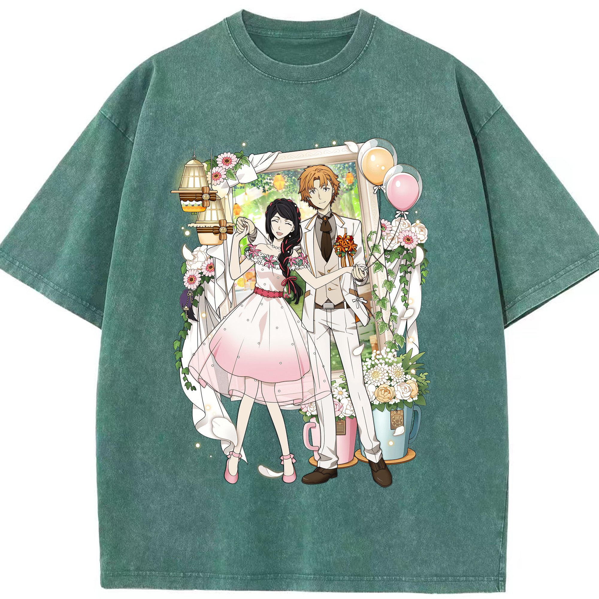 （画像用） 文豪ストレイドッグス Bungo Stray Dogs 綿100% ヴィンテージ風 半袖Tシャツ（フロントプリント）